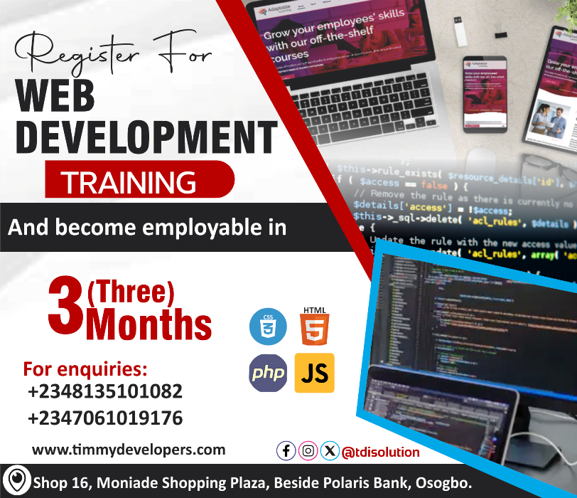 Website Development Training in osogbo